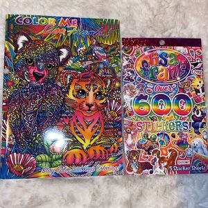 Lisa Frank Coloring Book and Sticker Set